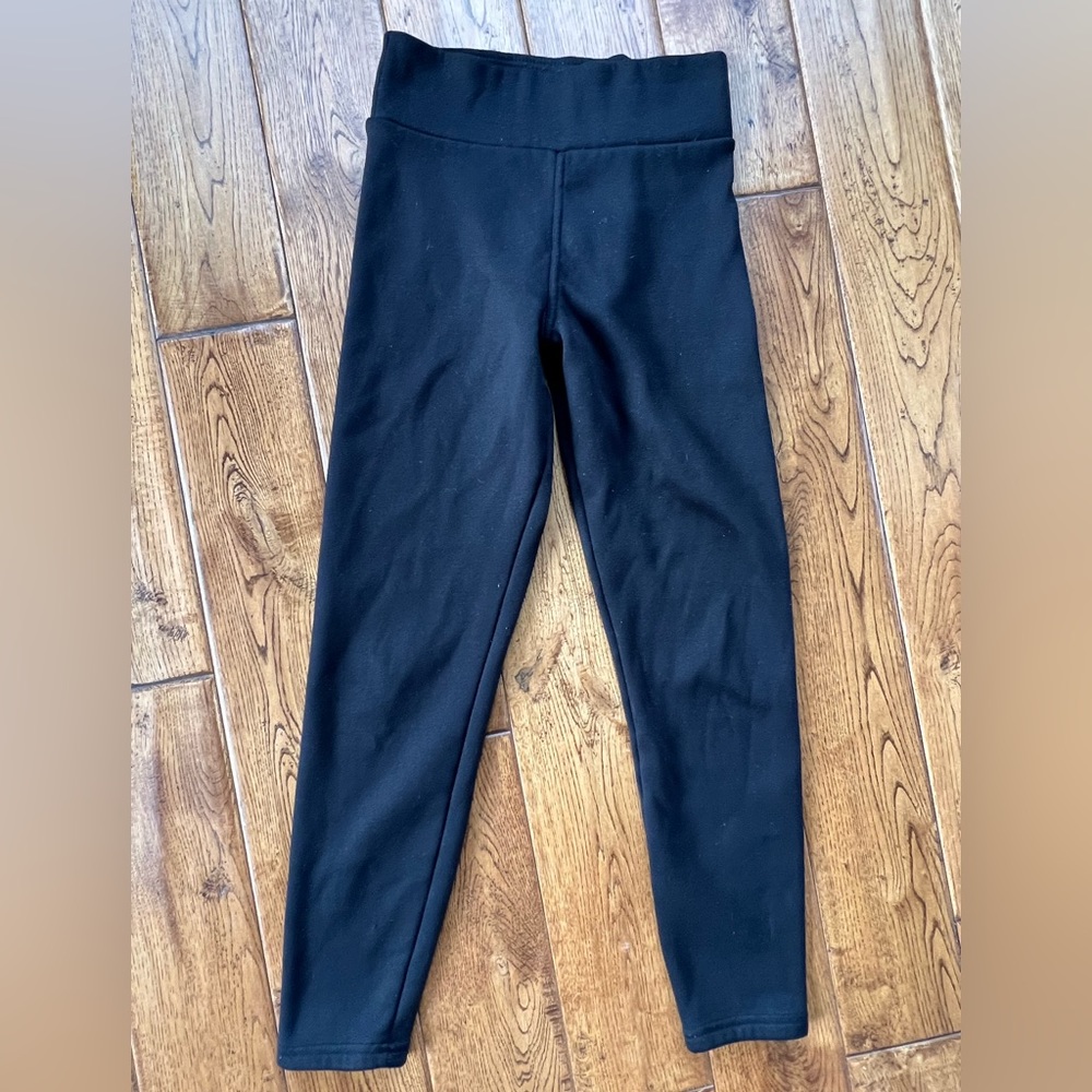Black fleece lined leggings